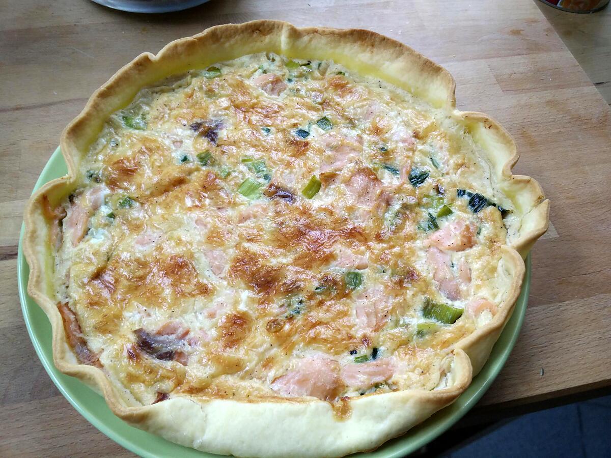 recette Quiche saumon fumé poireaux