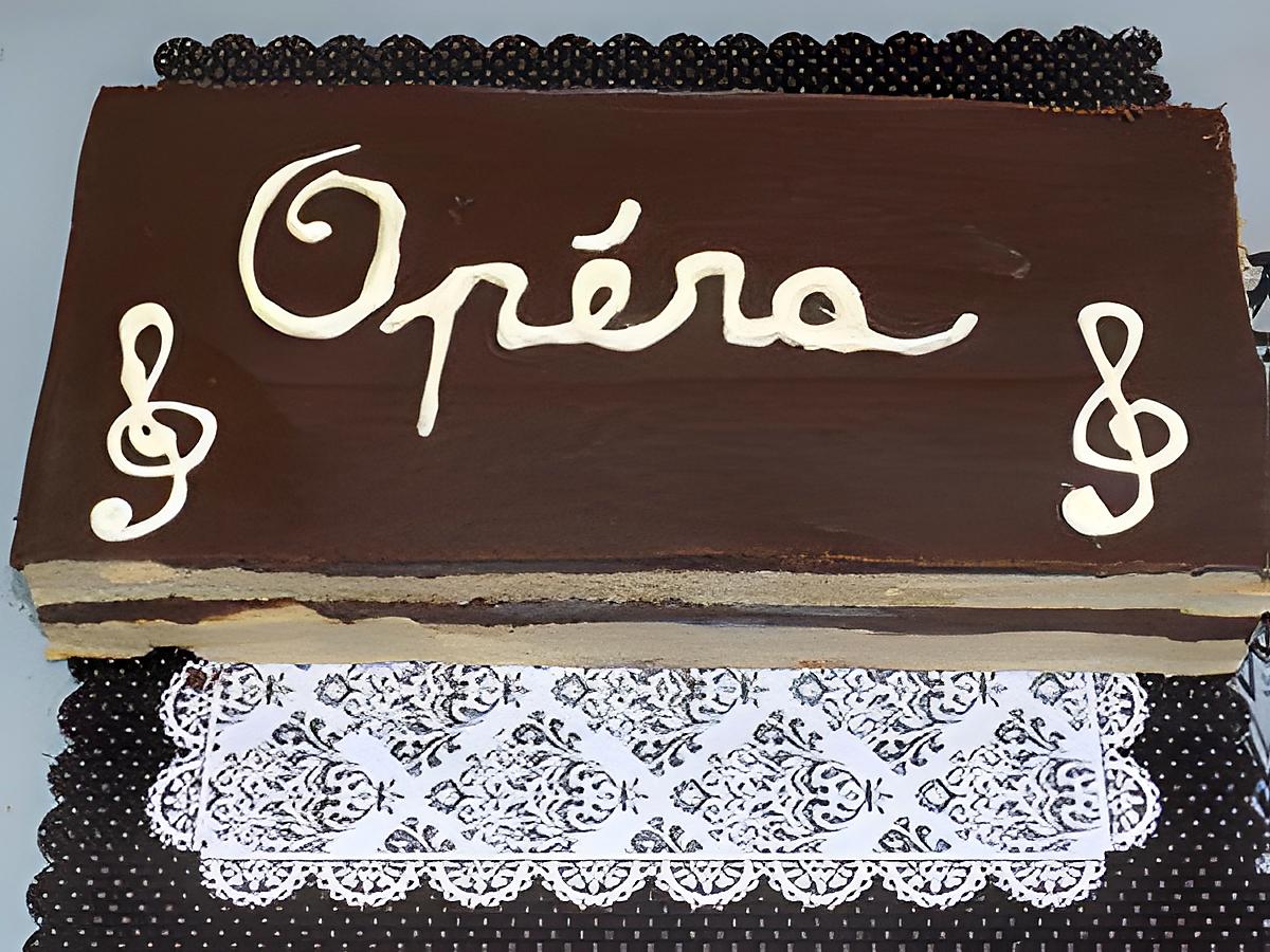 recette Opéra chocolat/café