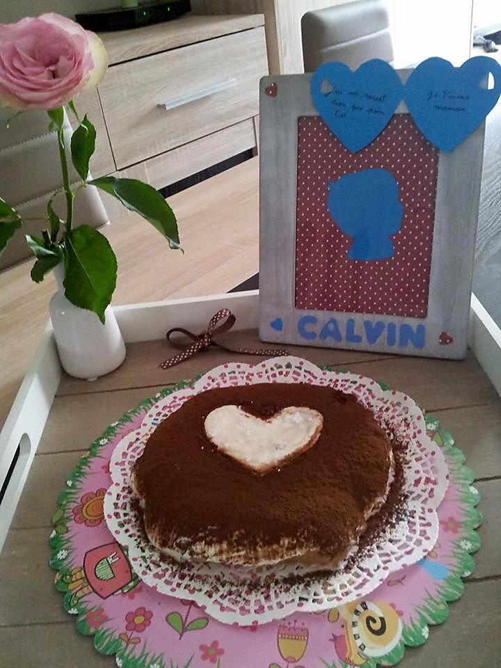 recette Gâteau coeur pour la fête de ma maman