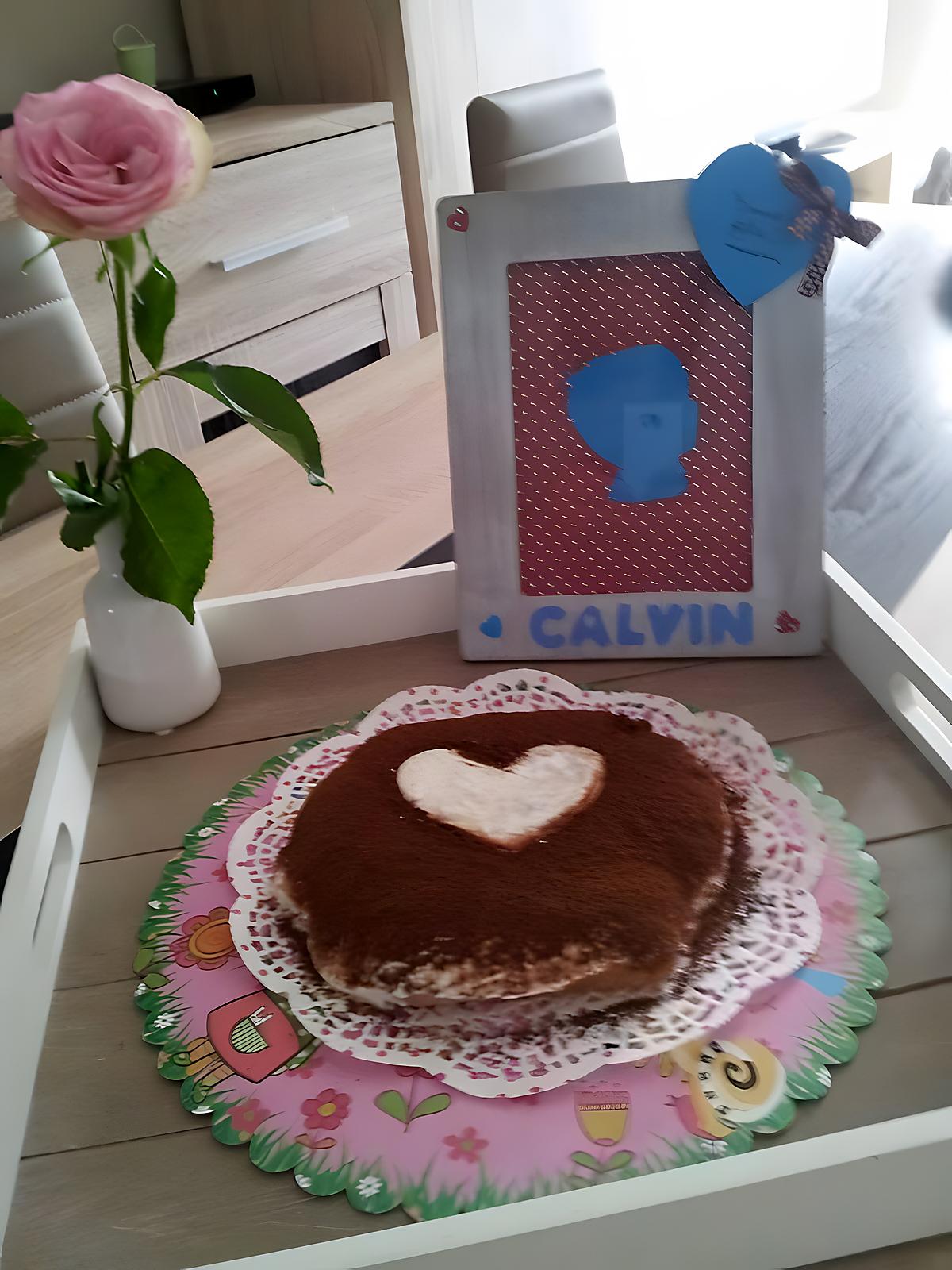 recette Gâteau coeur pour la fête de ma maman