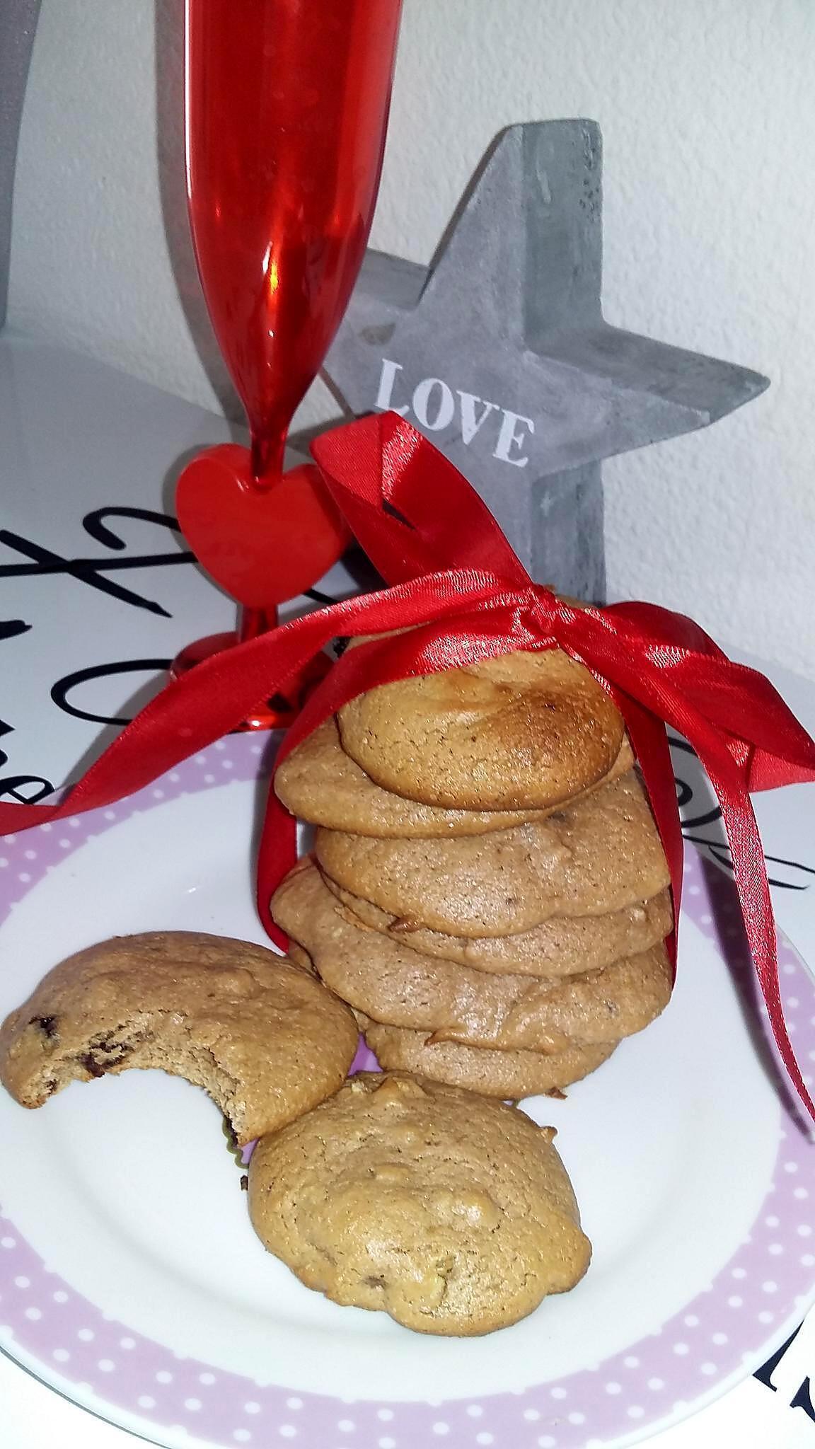 recette Cookies au chocolat et au lait concentré