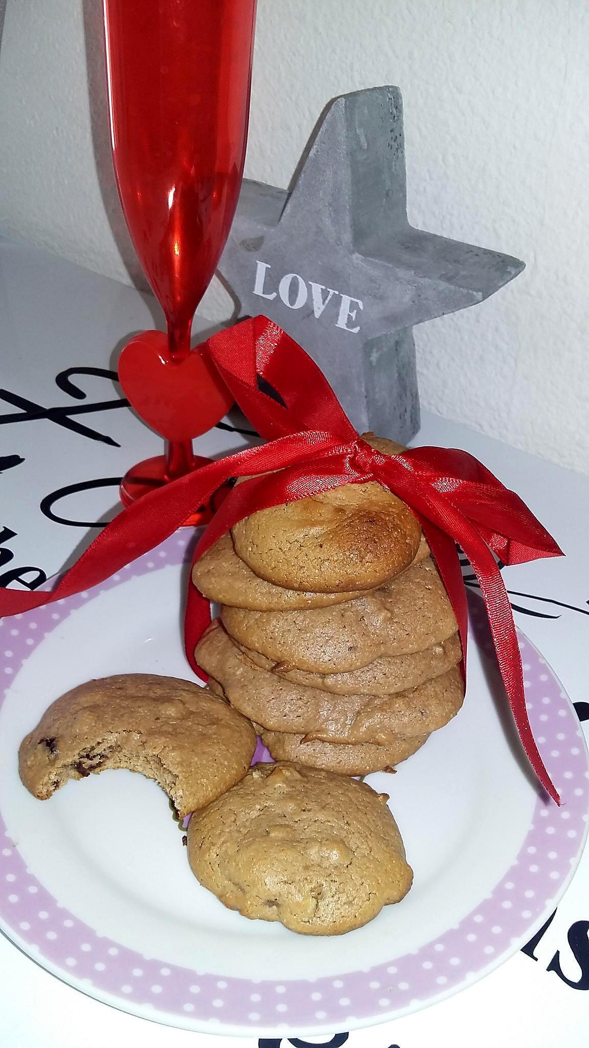 recette Cookies au chocolat et au lait concentré