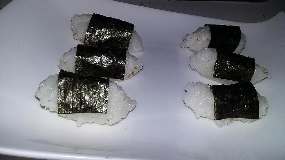 recette Sushis nigiri