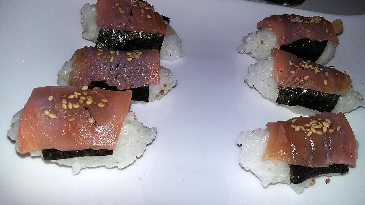 recette Sushis nigiri