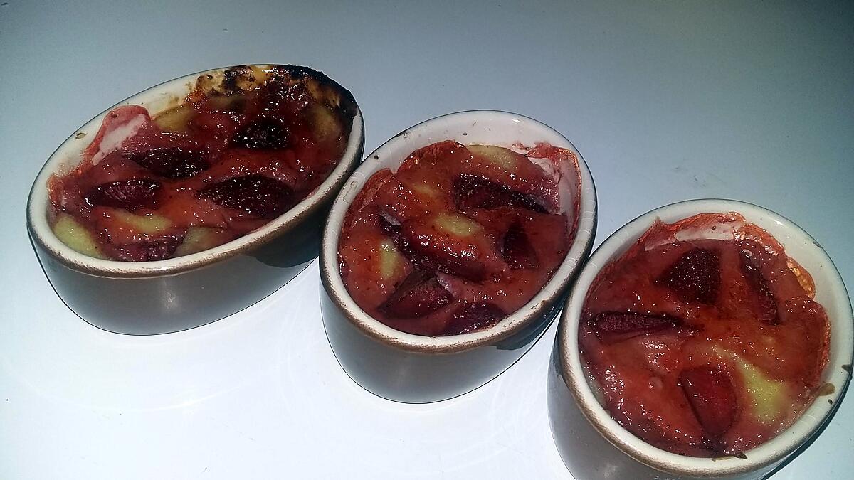 recette Minis clafoutis de floraline aux fraises