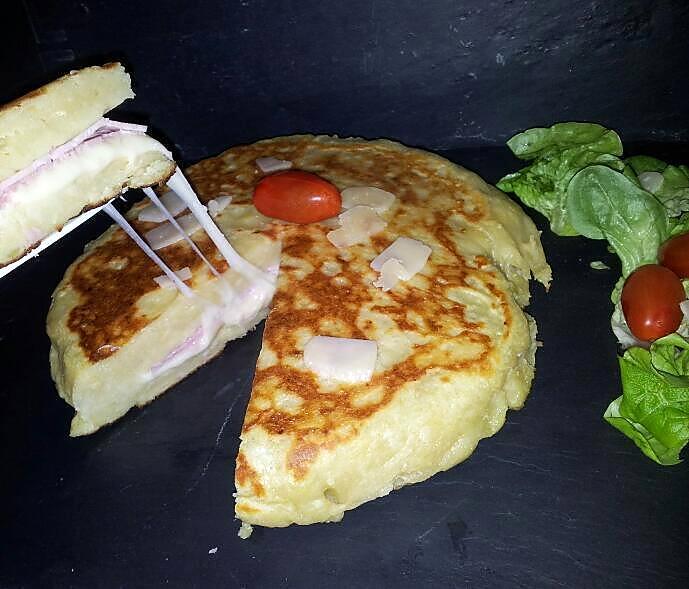 recette Tortilla de patata à l'italienne (farcis au jambon-fromage)