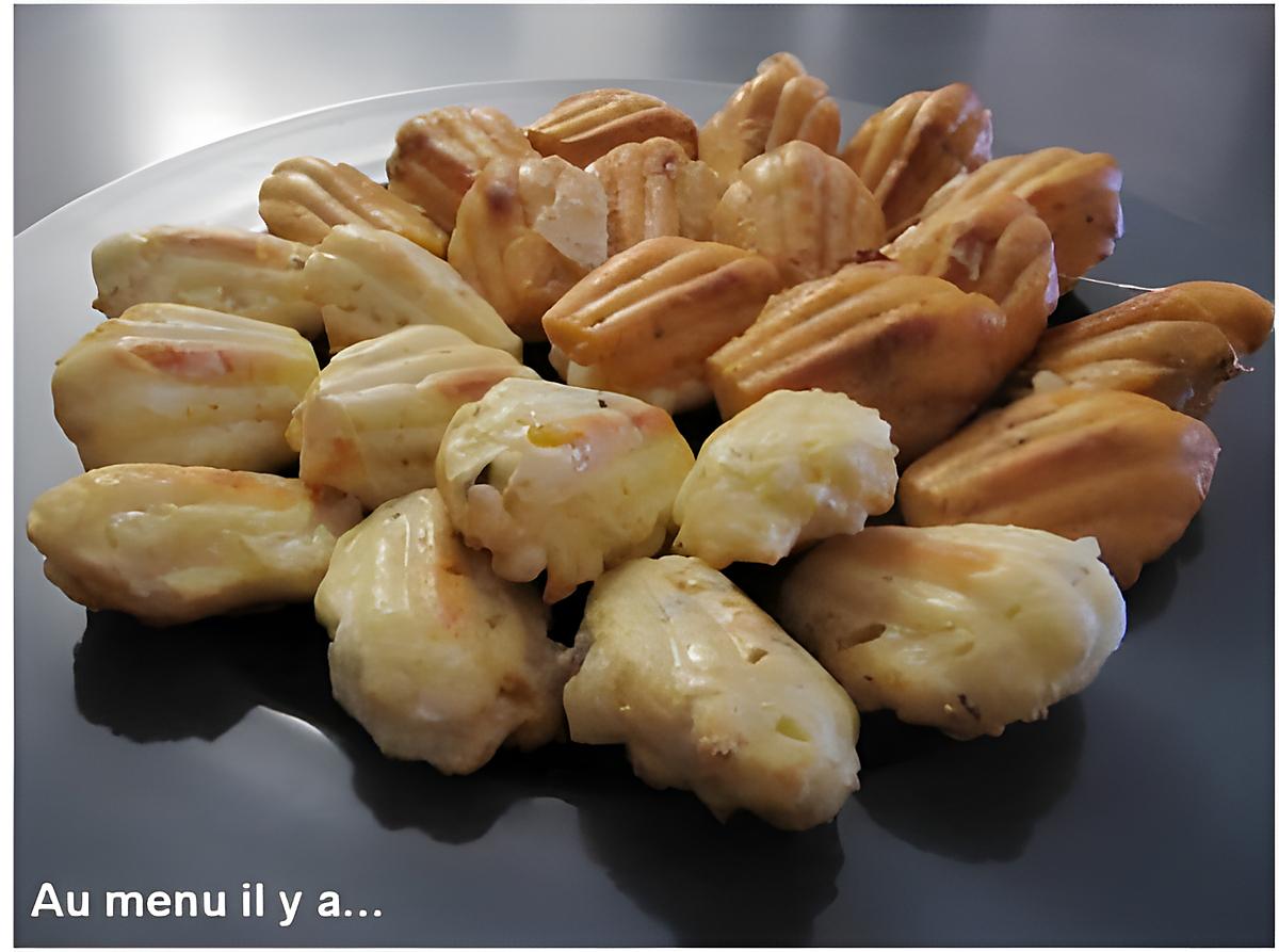 recette Madeleines chèvre, abricots, noisettes