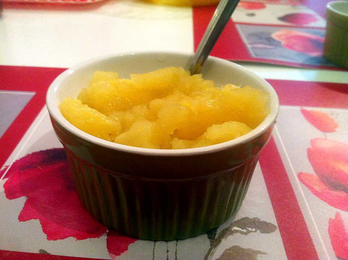 Recette de COMPOTE POMME/ANANAS au COOKEO