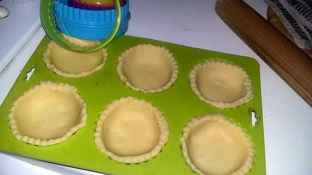 recette Tartelettes sablées aux framboises et a la  ganache chocolat