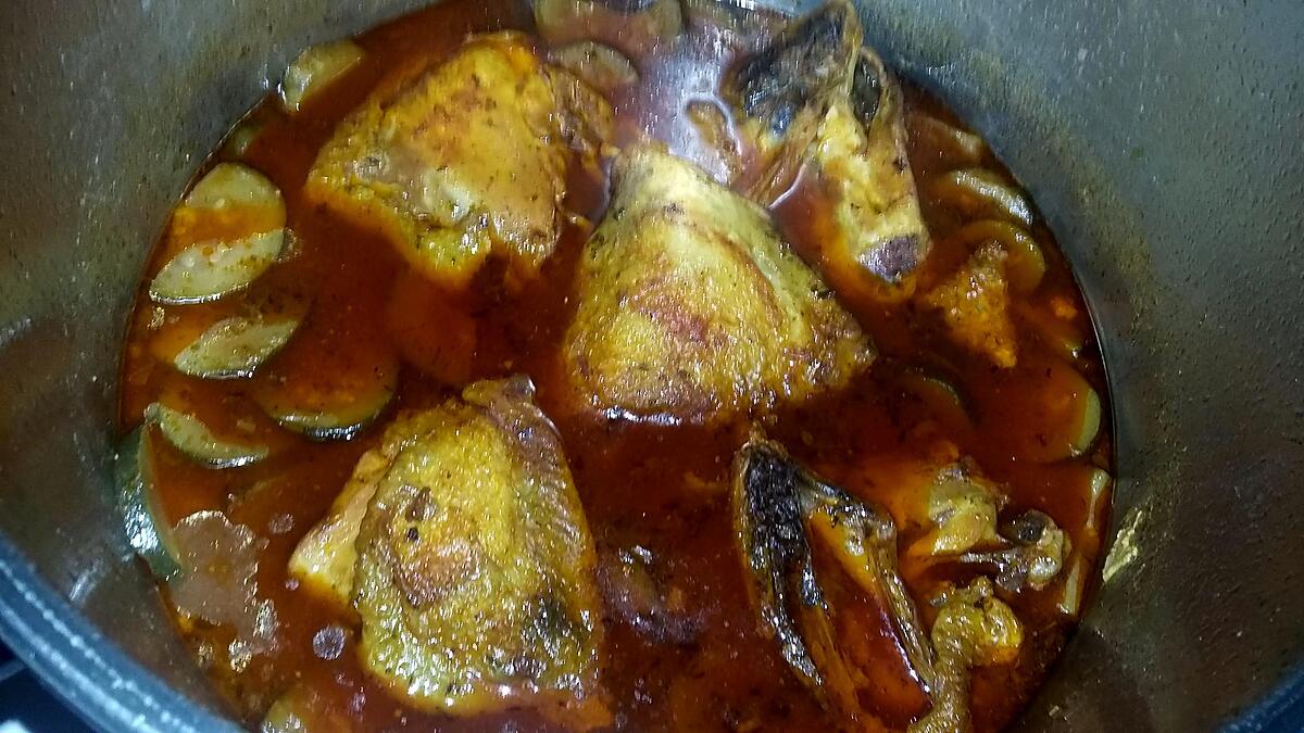 recette Poulet kedjenou et semoule de manioc plat ivoirien