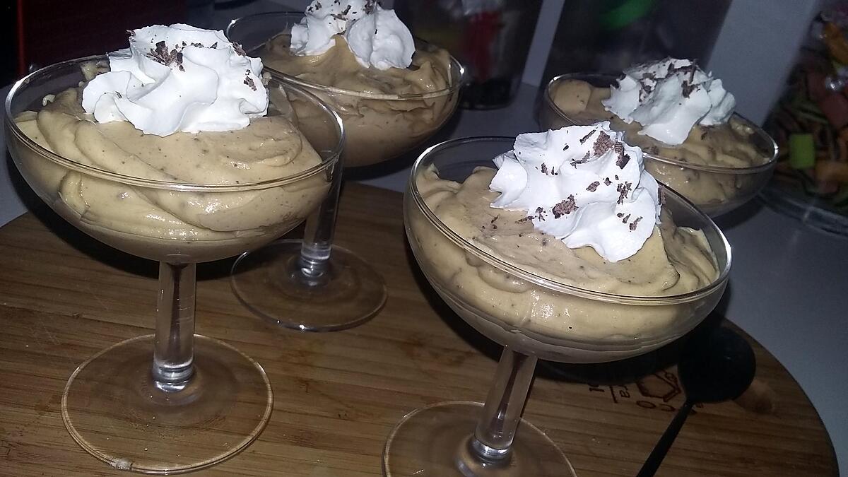 recette Mousse au caramel beurre salé au copeaux de chocolat