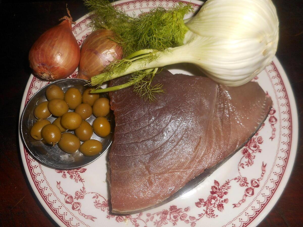 recette Steak de thon à la marseillaise