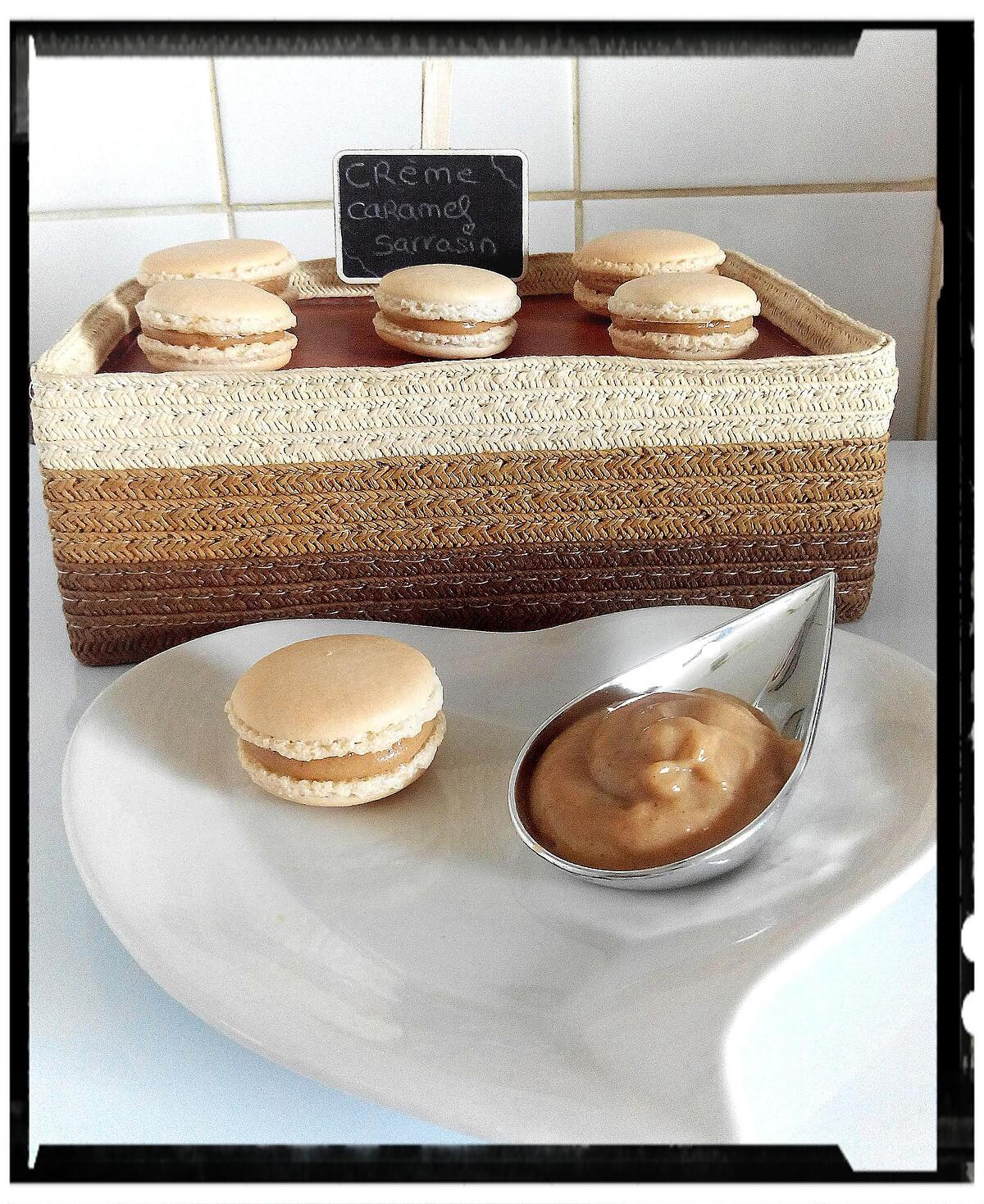 recette macarons à la crème caramel-sarrasin