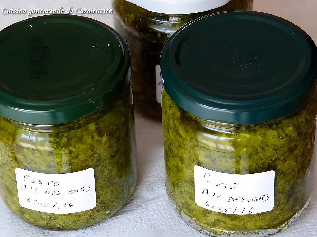 recette Sauce pesto ail des ours