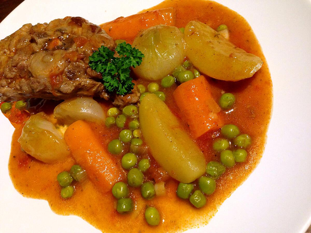 recette Navarin d'agneau aux légumes printaniers