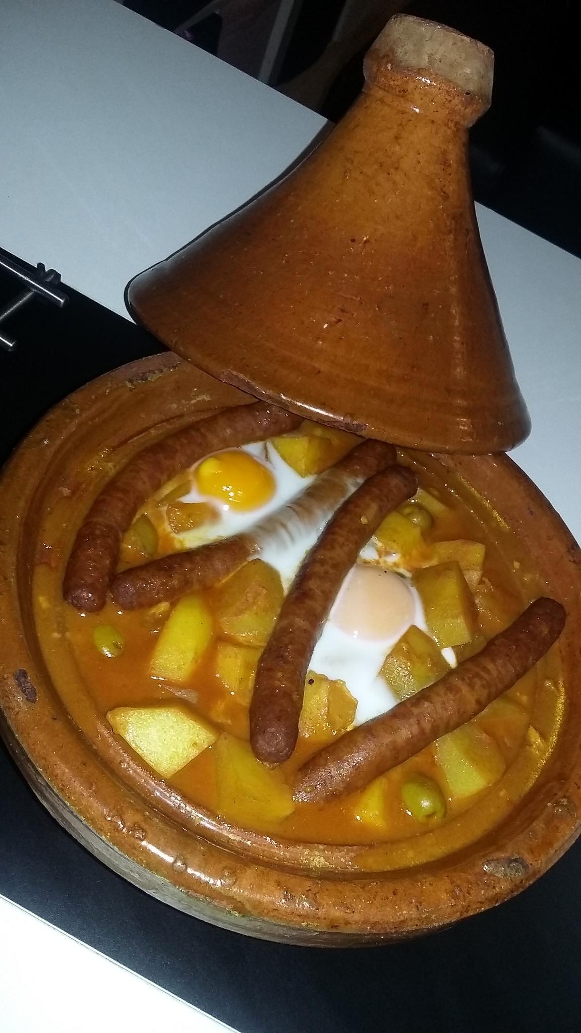 recette Tajine ojja de merguez aux oeufs