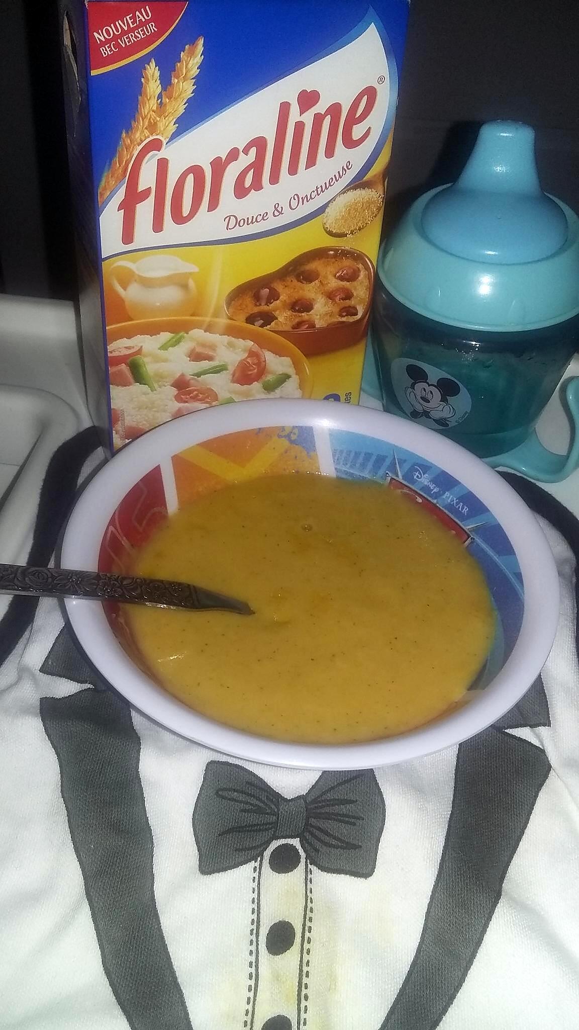 recette Soupe a la floraline,  carotte et courgette