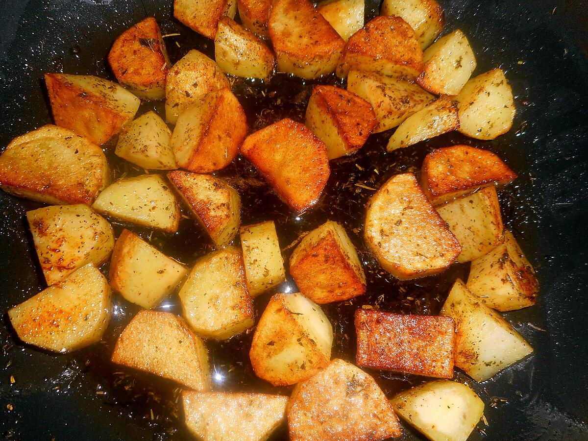 recette Cubes de pommes de terre à la persillade