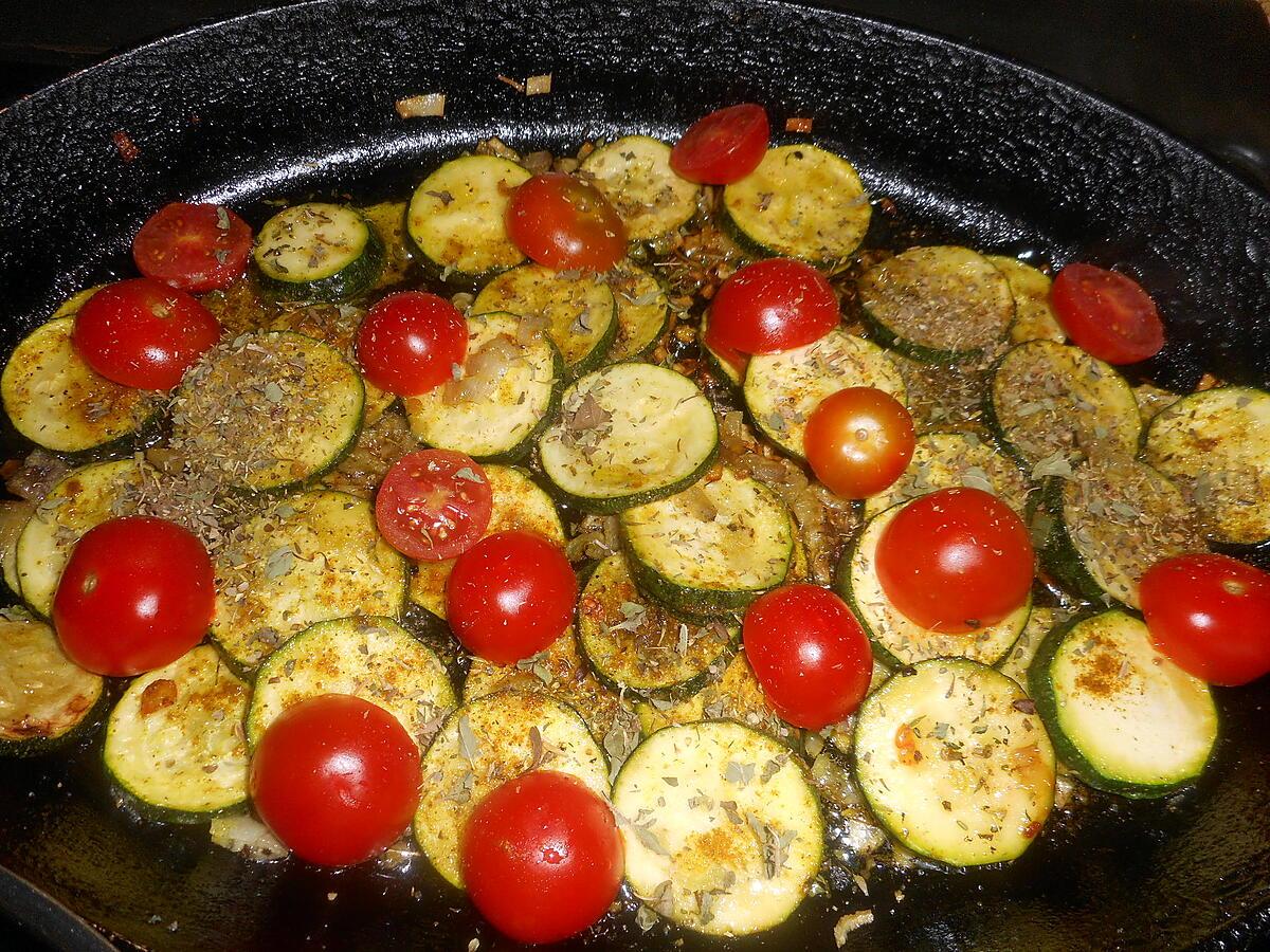 recette Filets de cabillaud courgettes au curry