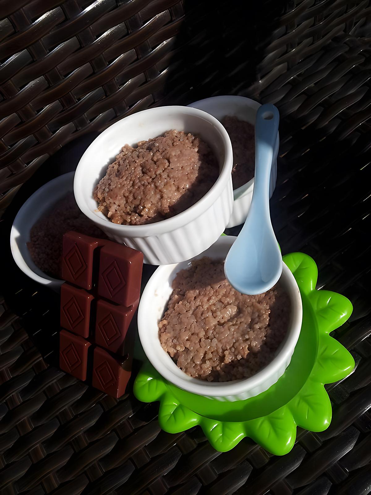 recette Mini ramequins de floraline au chocolat