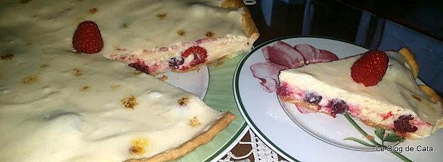 recette Tarte chiboust aux framboises