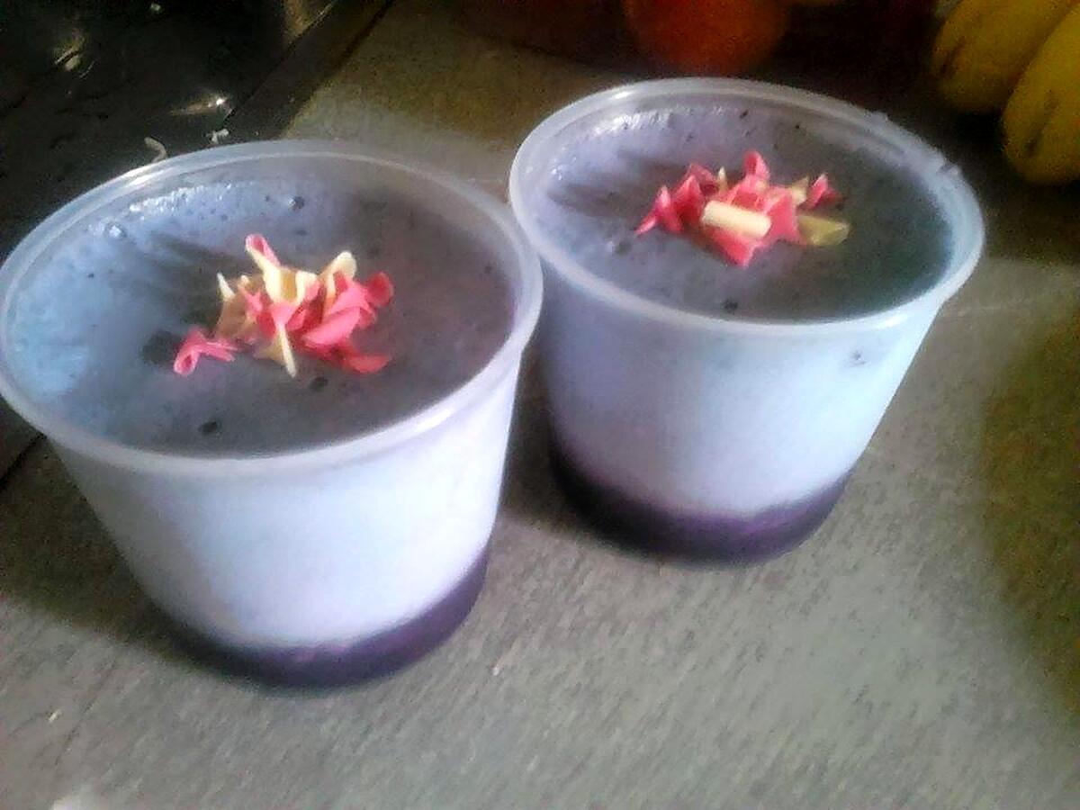 recette verrine de mascarpone au myrtille