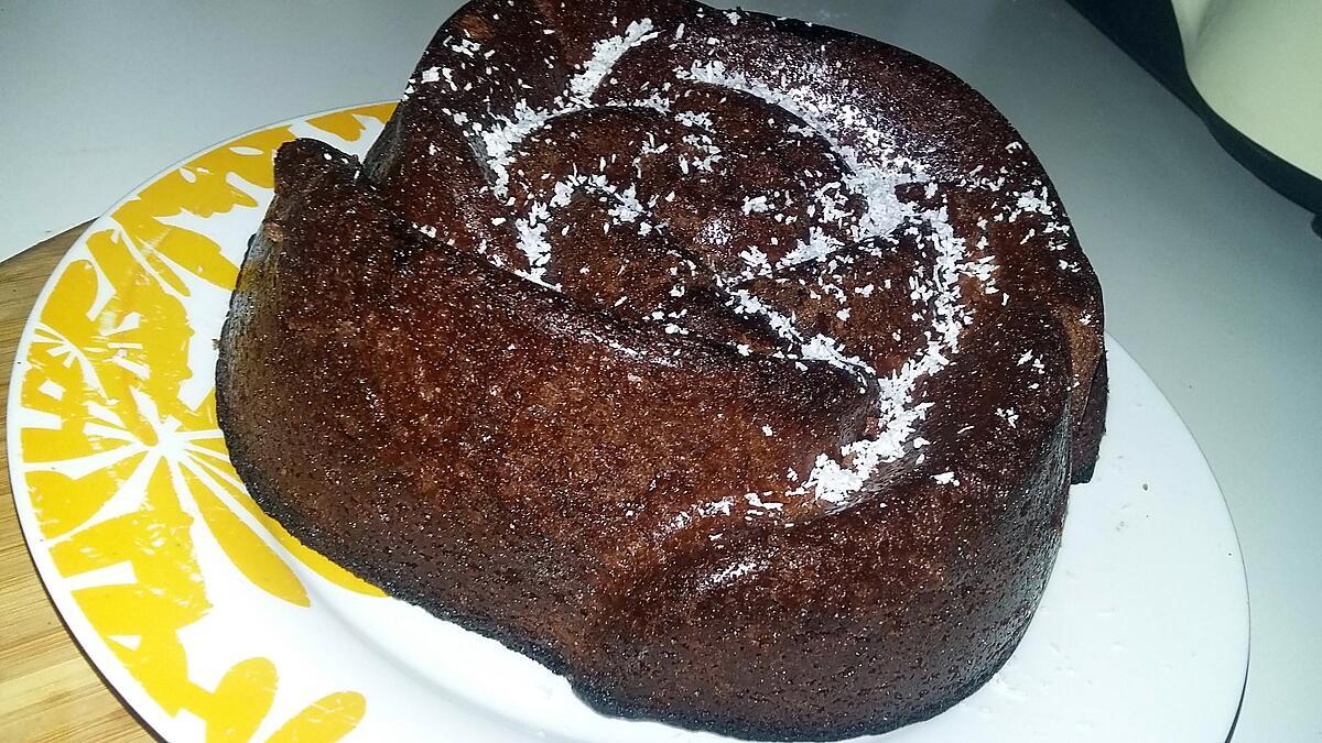 recette Gâteau au chocolat et au lait et noix de coco