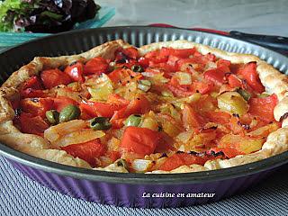 recette Tarte aux poivrons