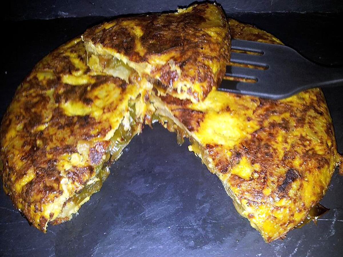 recette Tortilla de pomme de terre au curry farcis au poivrons