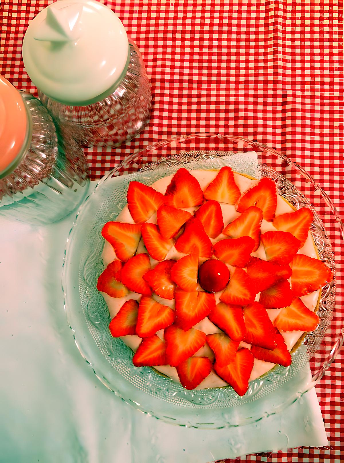 recette Tarte chantilly à la fraise