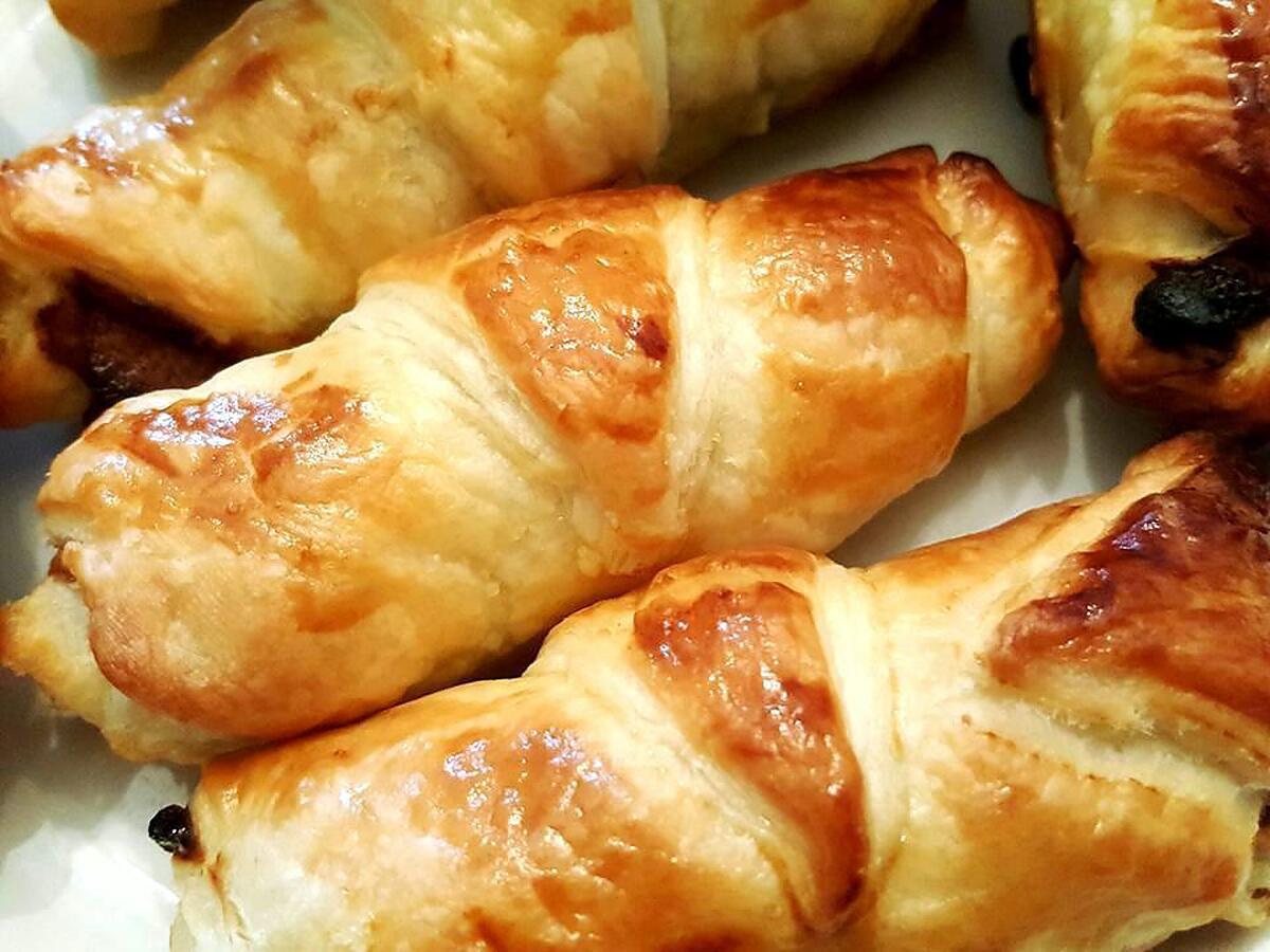 recette Croissants aux Kinder chocolat