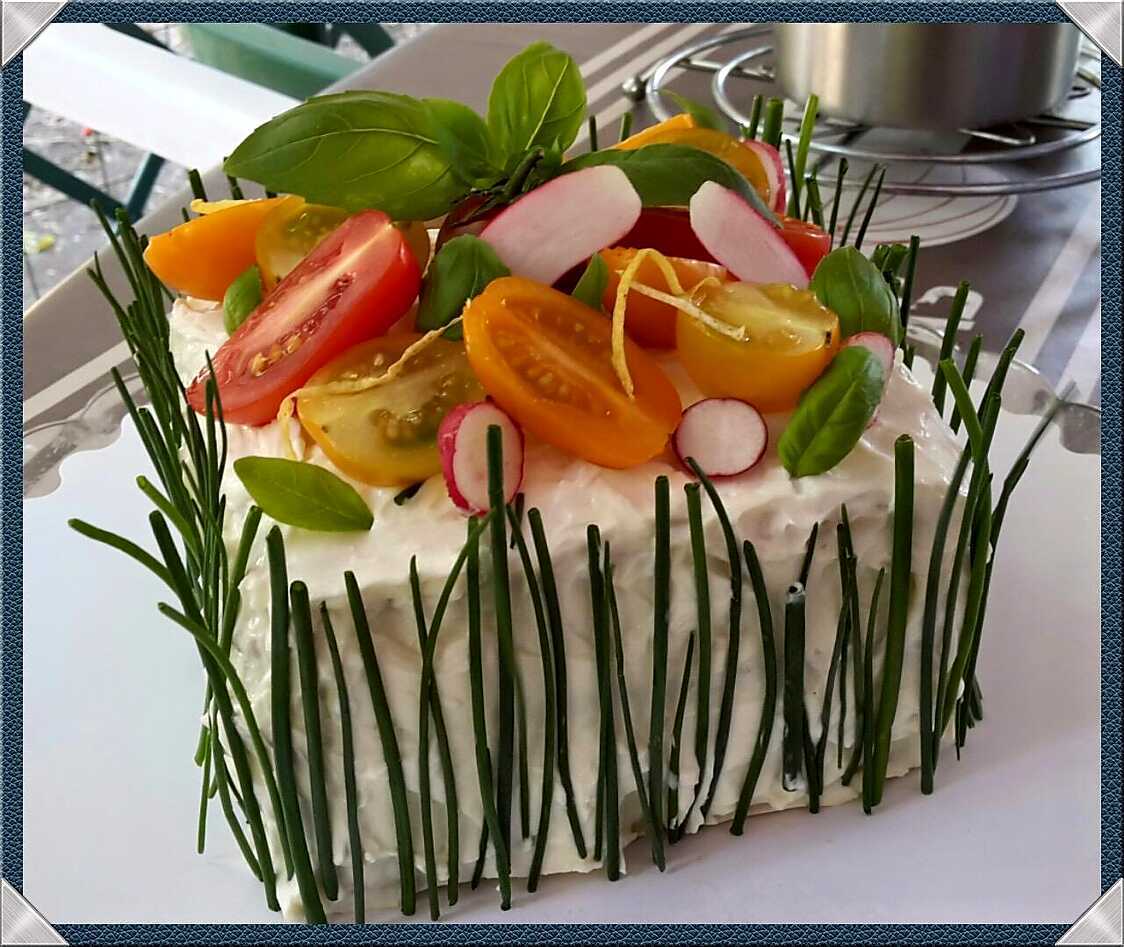 Recette de Gâteau salé printanier