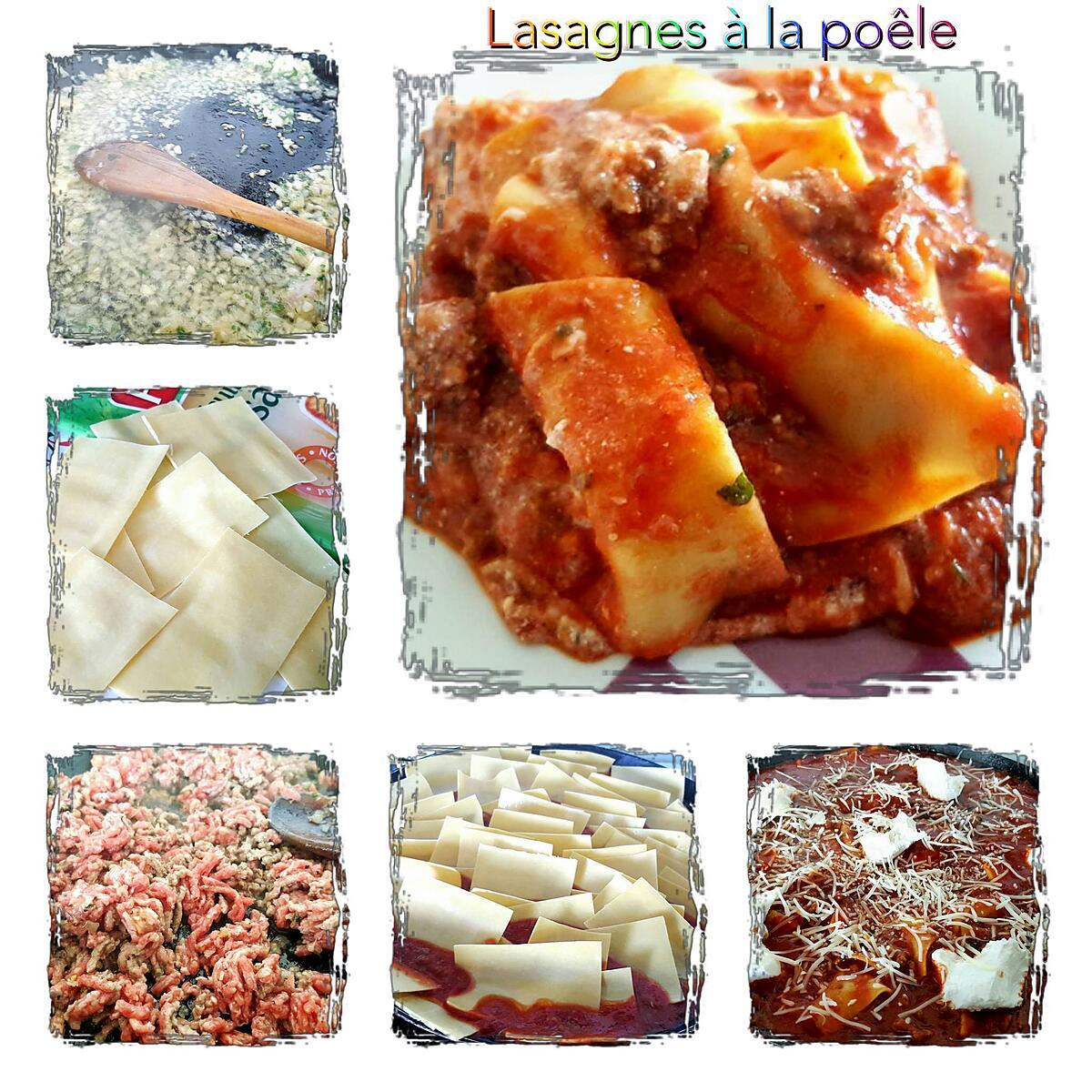 recette Lasagnes à la poêle