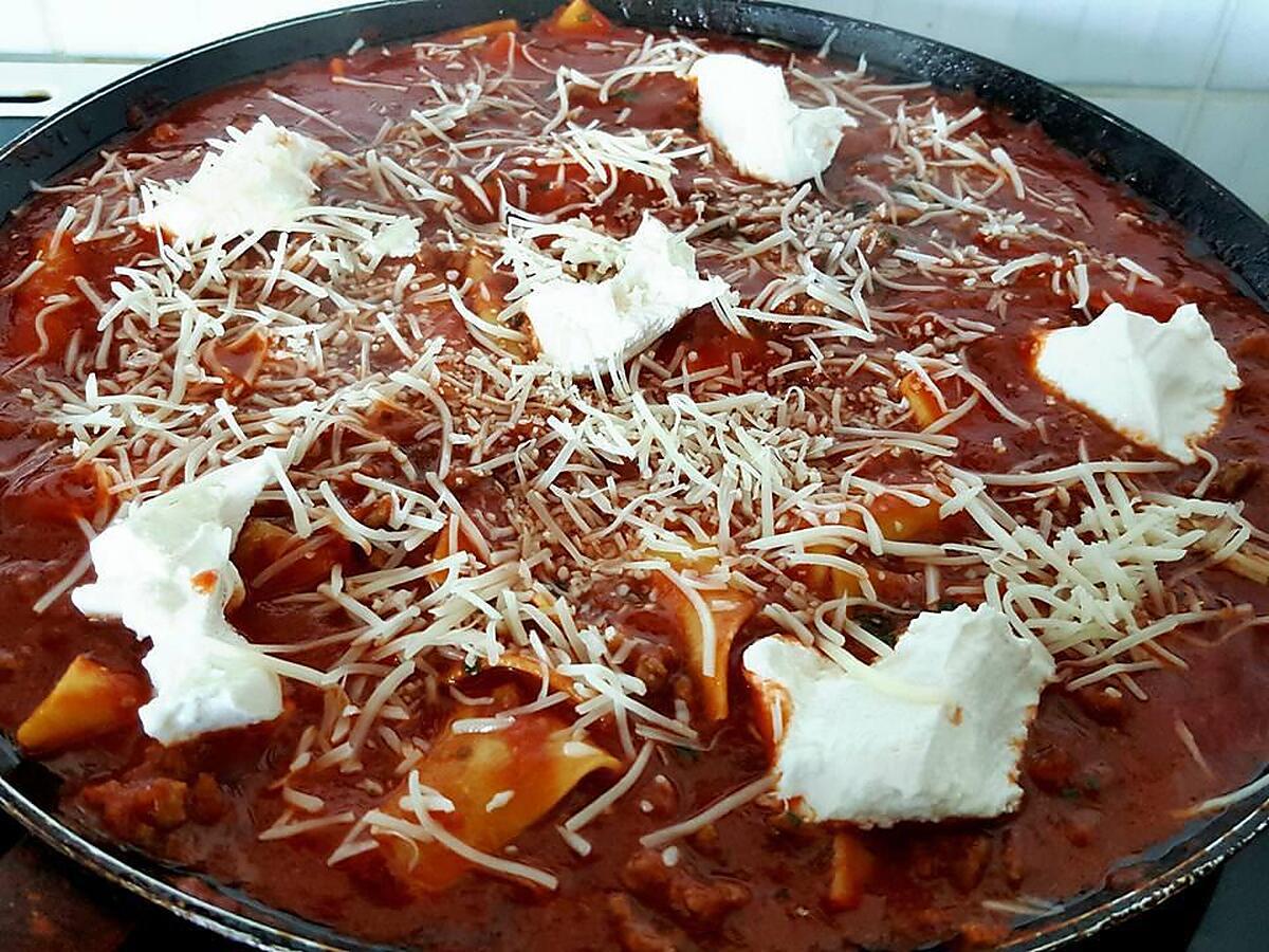 recette Lasagnes à la poêle