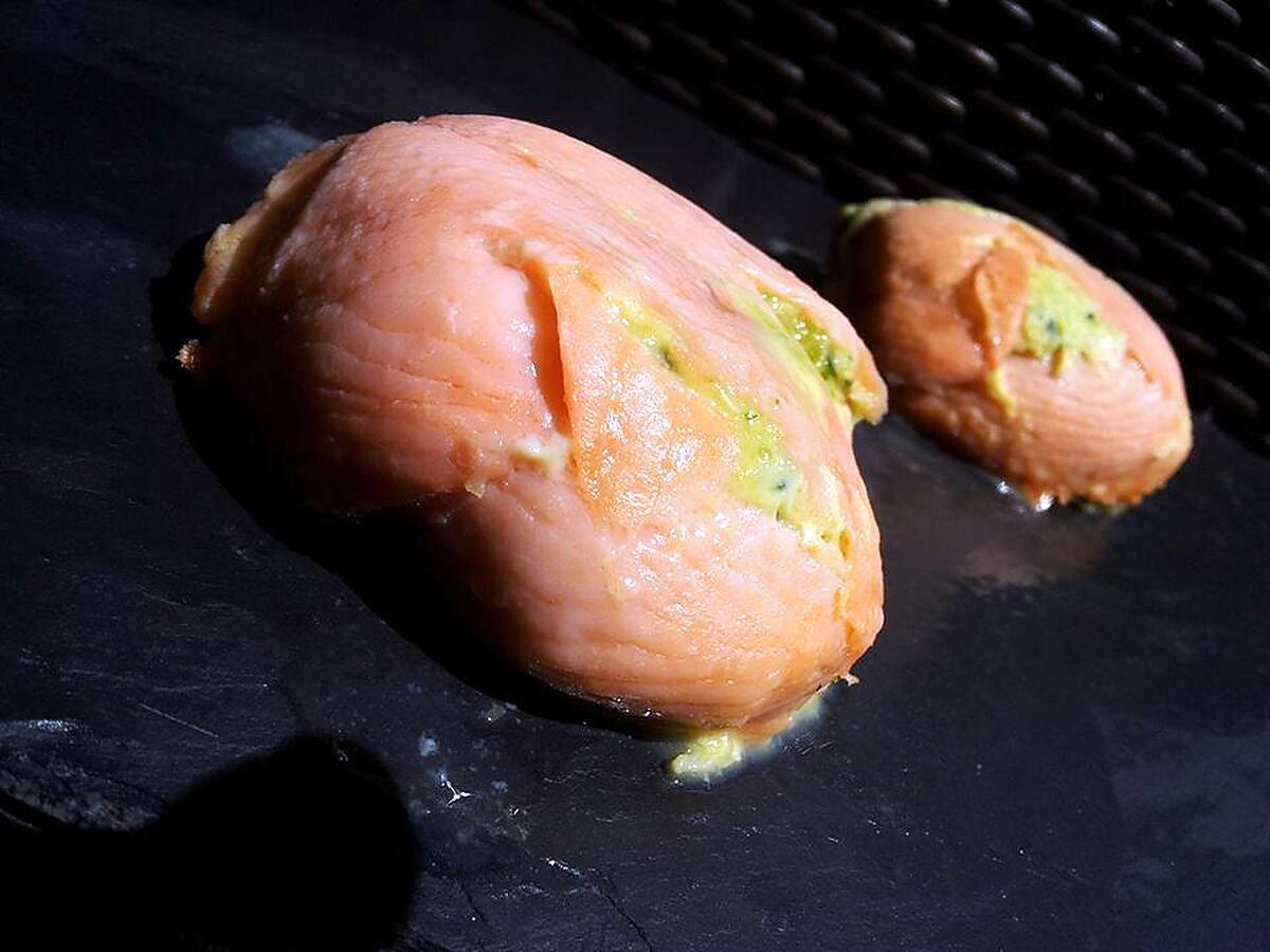 recette Timbales de saumon fumé à la mousse de courgettes