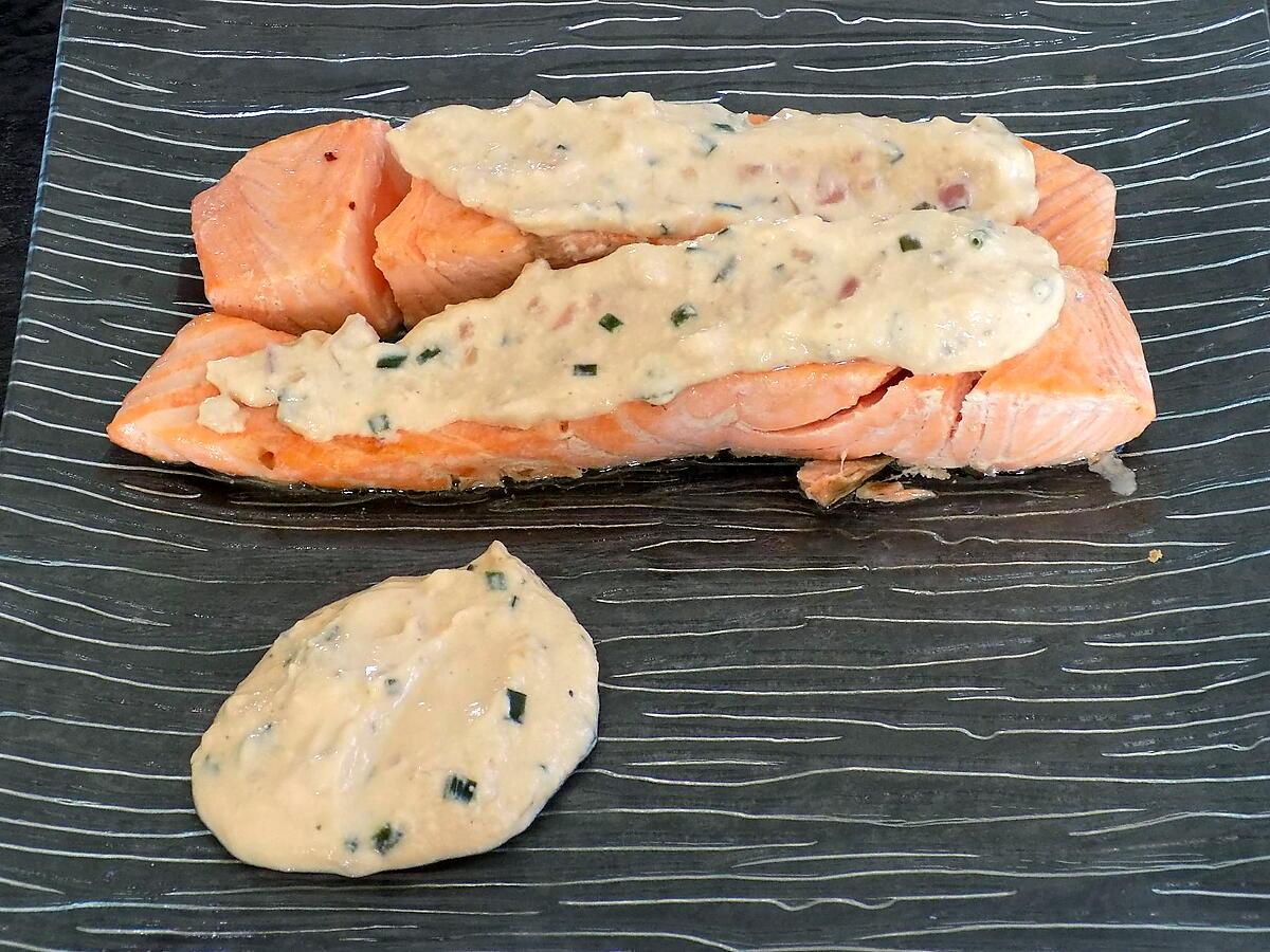 recette Pavé de saumon sauce citronnée (compatible dukan)