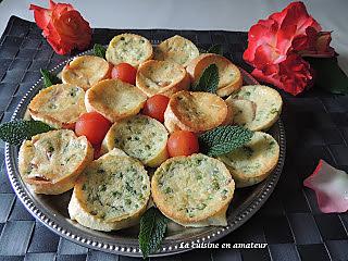 recette Minis clafoutis au jambon et petits pois