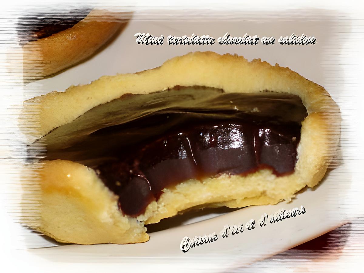 recette Tartelettes de chocolat au salidou