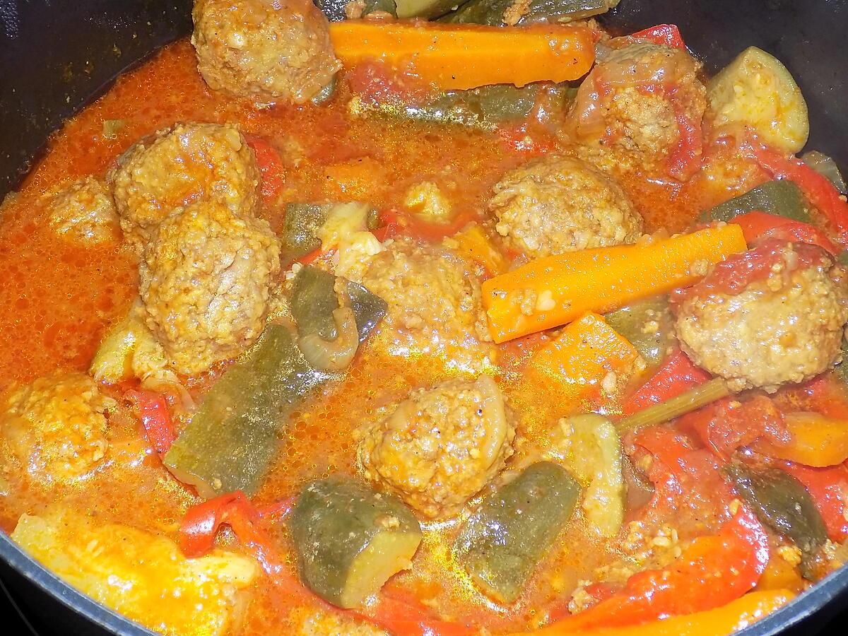 recette Tajine aux boulettes