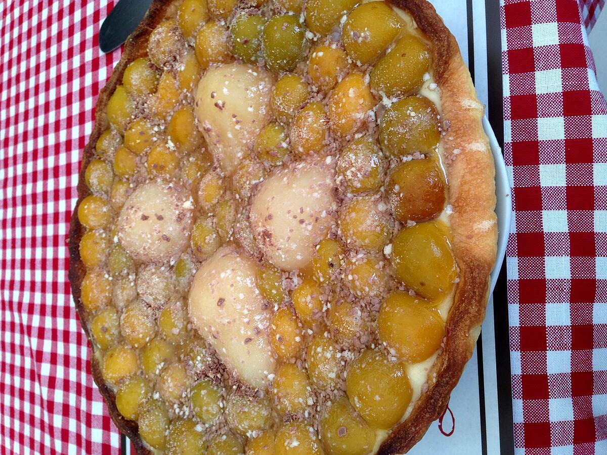 recette Tarte poires , mirabelles