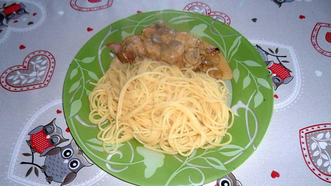 Recette de Cote crème et champignon