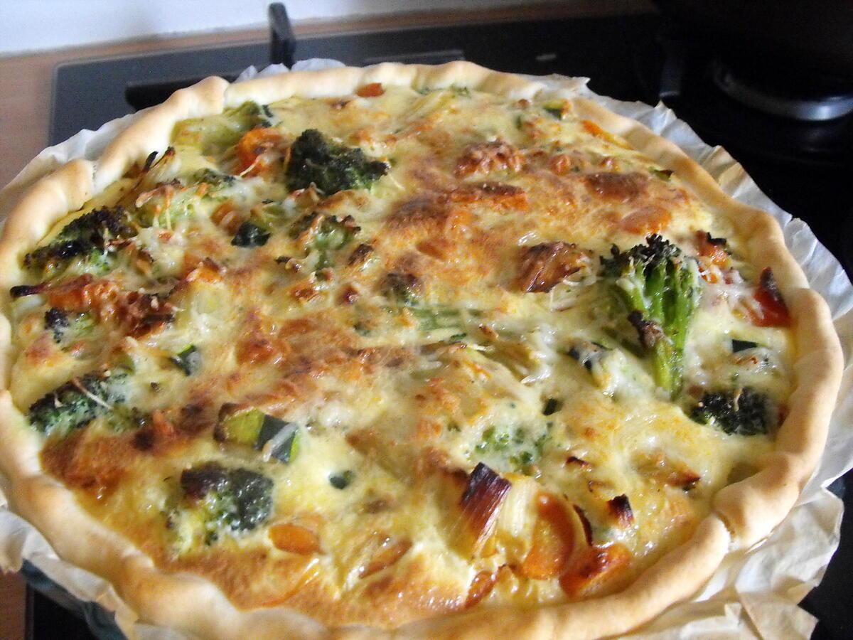 recette QUICHE AUX PETITS LEGUMES