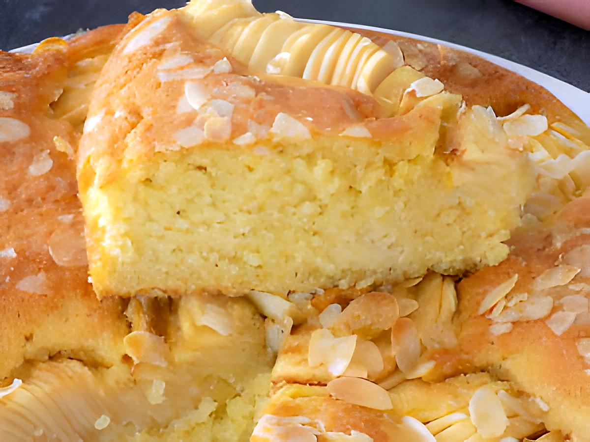 recette Gâteau pommes amandes