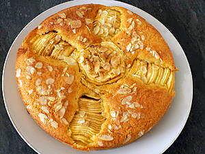 recette Gâteau pommes amandes