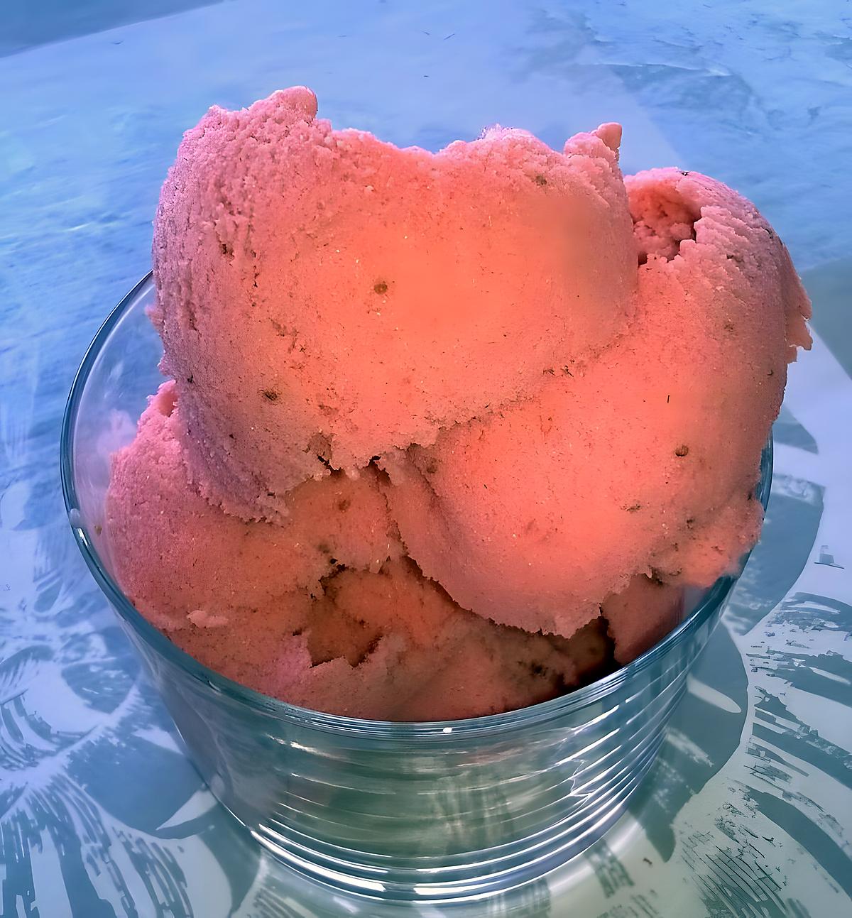 recette Glace à la fraise