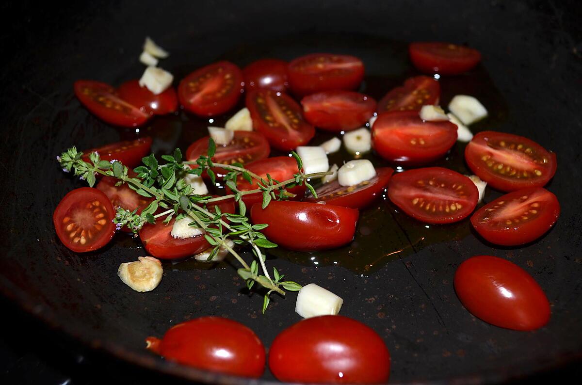 recette JAMBON PATES TOMATES CERISES ET BASILIC