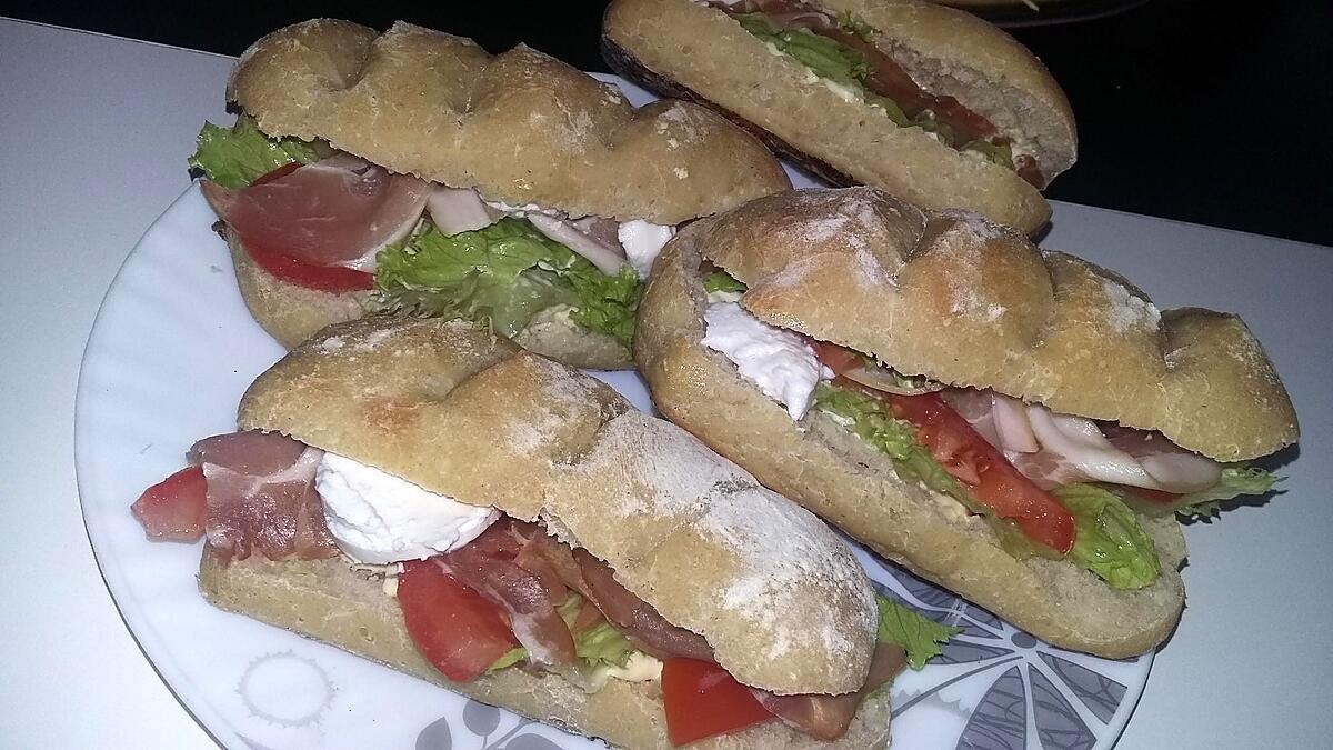 recette Sandwichs Ciabatta Italien