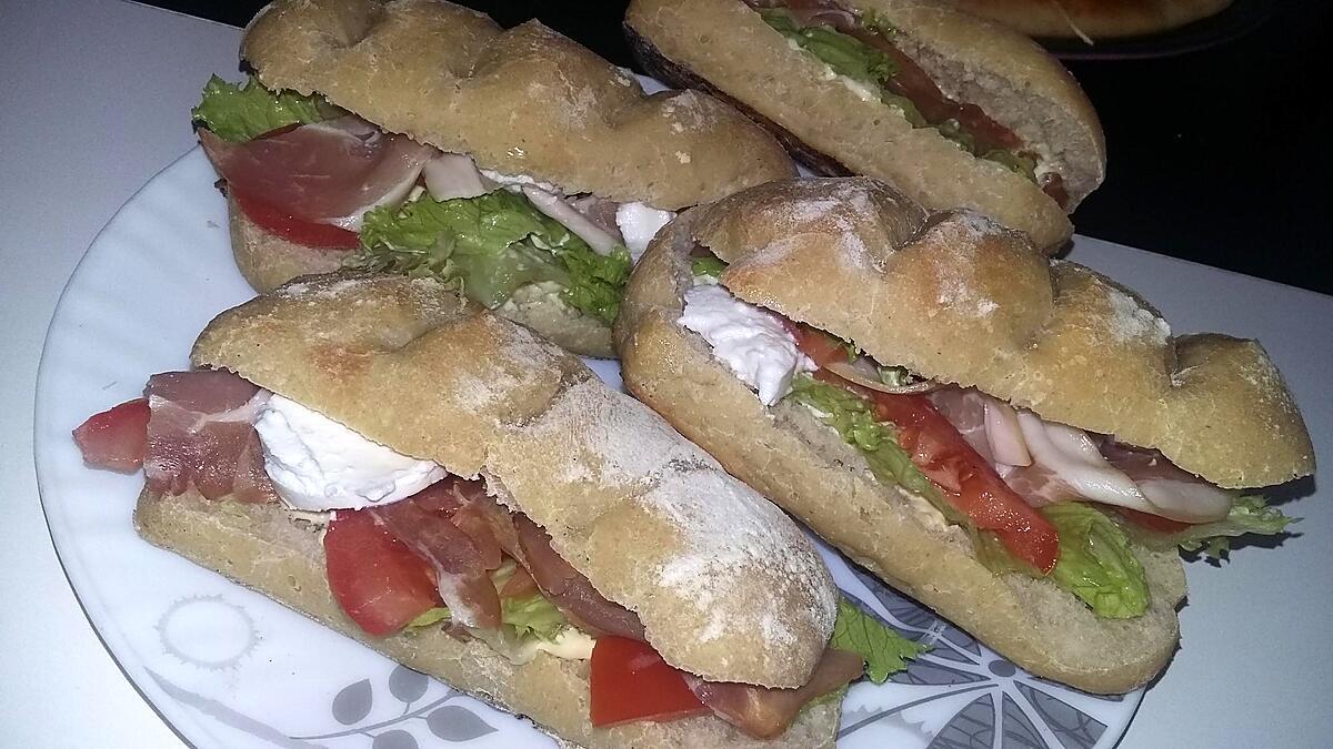 recette Sandwichs Ciabatta Italien