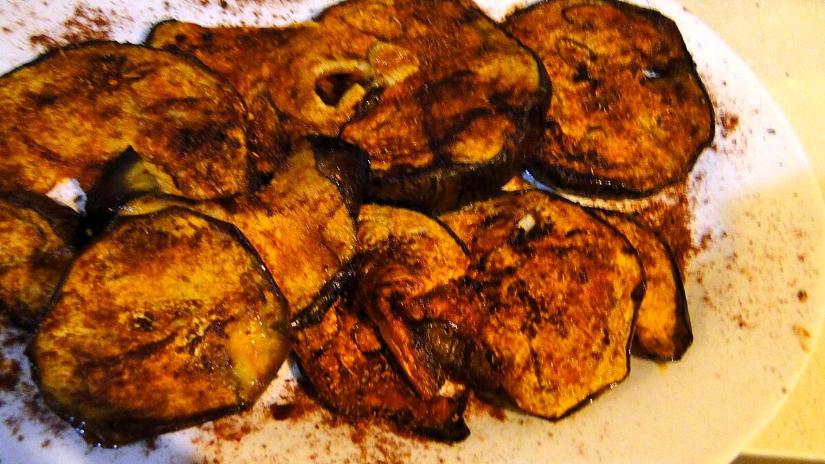 recette Aubergines grillées à la marocaine