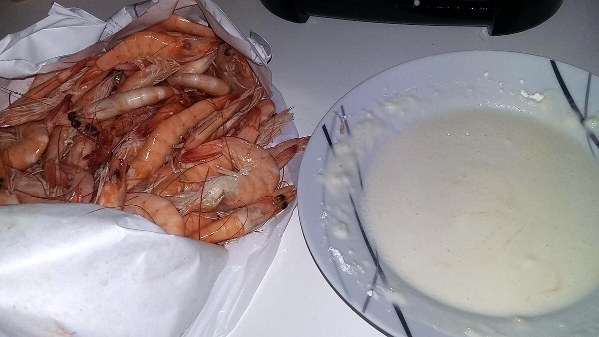 recette Beignets de crevettes